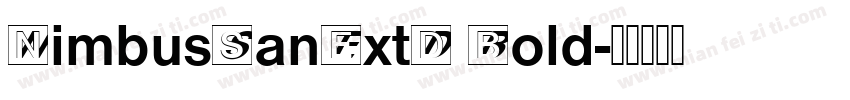 NimbusSanExtD Bold字体转换
